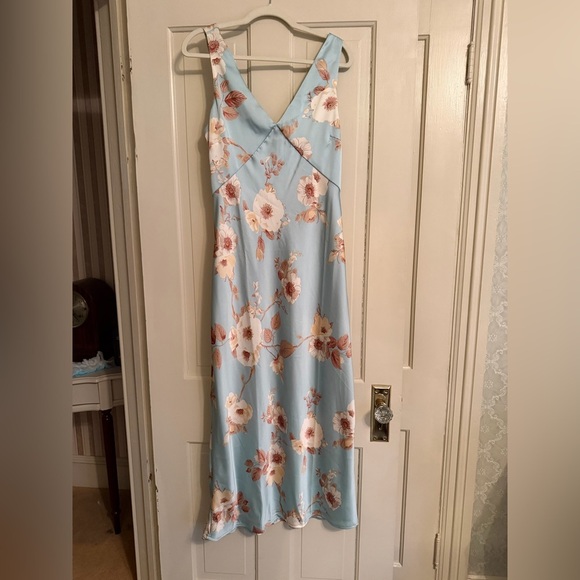 a new day Dresses & Skirts - a new day Light Blue Floral Maxi Dress